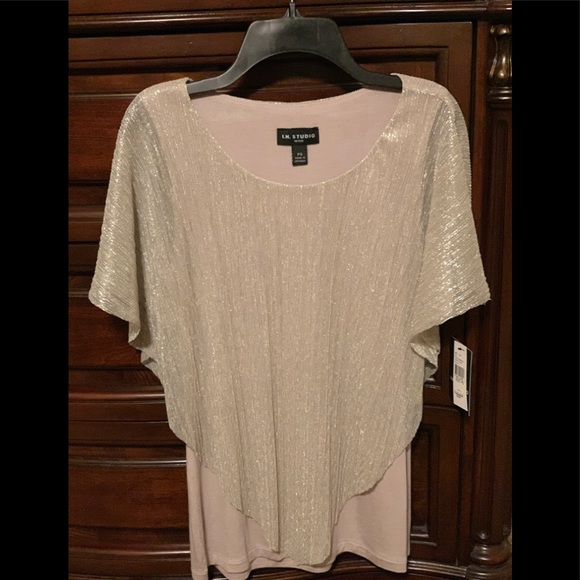 I.N. Studio Tops - | (Sale) New (NWT) Gold IN Studio Womens  Blouse |